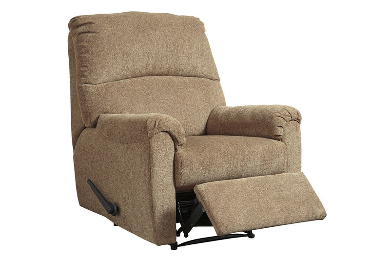 Nerviano Mocha Recliner - Gate FurnitureRecliner