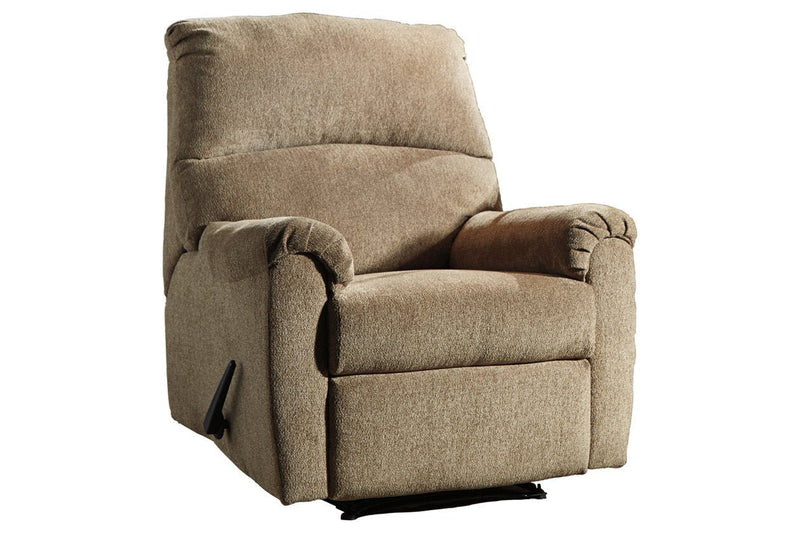 Nerviano Mocha Recliner - Gate FurnitureRecliner