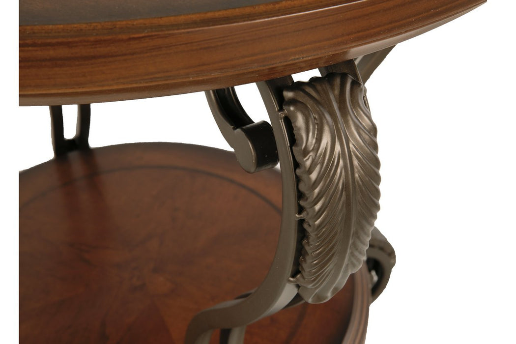 Nestor Medium Brown End Table - T517-6 - Gate Furniture