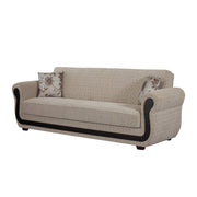Newark 91 in. Convertible Sleeper Sofa in Beige with Storage - Gate FurnitureSleeper Sofa