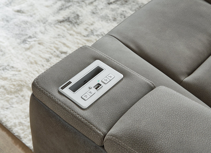 Next - Gen DuraPella Power Reclining Loveseat with Console - Gate FurniturePower Reclining Loveseat