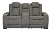 Next - Gen DuraPella Power Reclining Loveseat with Console - Gate FurniturePower Reclining Loveseat