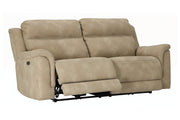 Next - Gen DuraPella Sand Power Reclining Sofa - Gate FurniturePower Reclining Sofa
