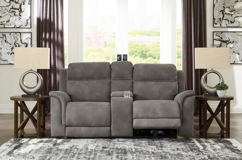 Next - Gen DuraPella Slate Power Reclining Living Room Set - Gate FurnitureLiving Room Set
