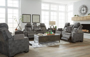 Next - Gen Durapella Slate Power Reclining Living Room Set - Gate FurniturePower Reclining Living Room Set