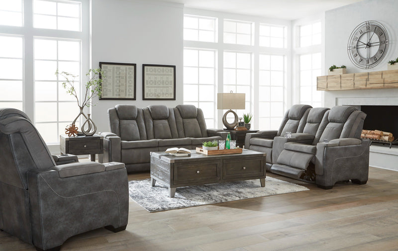 Next - Gen Durapella Slate Power Reclining Living Room Set - Gate FurniturePower Reclining Living Room Set