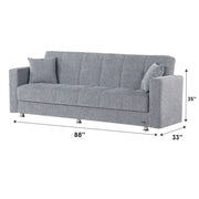 Niagara 88 in. Convertible Sleeper Sofa in with Storage - Gate FurnitureSleeper Sofa