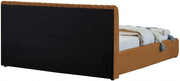 Nico Velvet King Bed Saddle - Gate FurnitureKing Bed