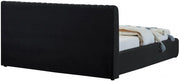 Nico Velvet Queen Bed Black - Gate FurnitureQueen Bed