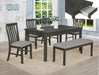 Nina Gray Dining Table - 2217GY-T-3660 - Gate Furniture