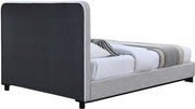 Nolita Linen Textured Fabric Queen Bed Grey - Gate FurnitureQueen Bed
