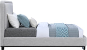Nolita Linen Textured Fabric Twin Bed Grey - Gate FurnitureTwin Bed