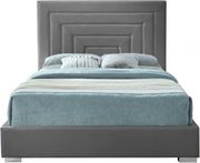 Nora Velvet Full Bed Grey - NoraGrey-F