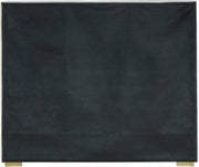 Nora Velvet King Bed Cream - Gate FurnitureKing Bed