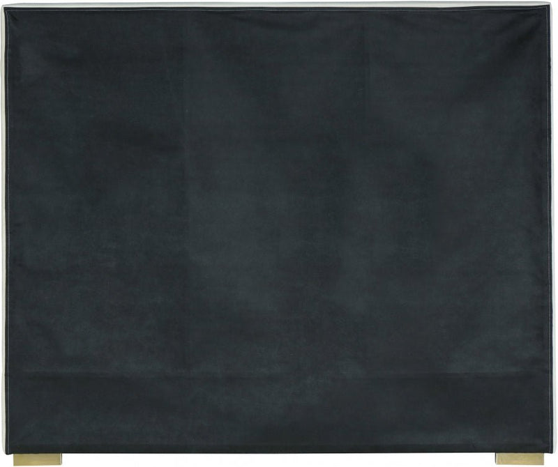 Nora Velvet Queen Bed Cream - Gate FurnitureQueen Bed