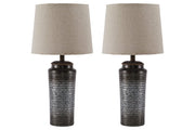 Norbert Gray Table Lamp (Set of 2) - Gate FurnitureTable Lamp Pair