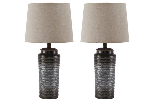 Norbert Gray Table Lamp (Set of 2) - Gate FurnitureTable Lamp Pair