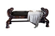 North Shore Dark Brown Upholstered Bench - B553-09 - Gate Furniture