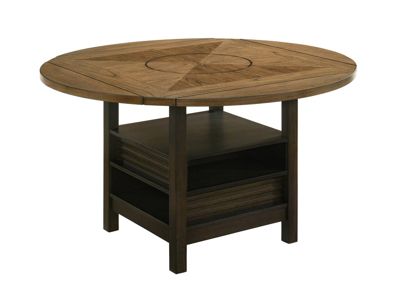 Oakly Brown Round/Square Counter Height Dining Set - Gate FurnitureCounter Height Set