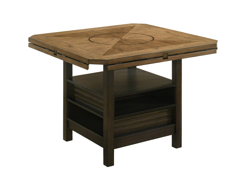 Oakly Brown Round/Square Counter Height Dining Set - Gate FurnitureCounter Height Set