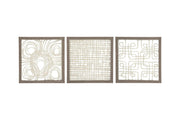 Odella Cream/Taupe Wall Decor (Set of 3) - Gate FurnitureWall Decor