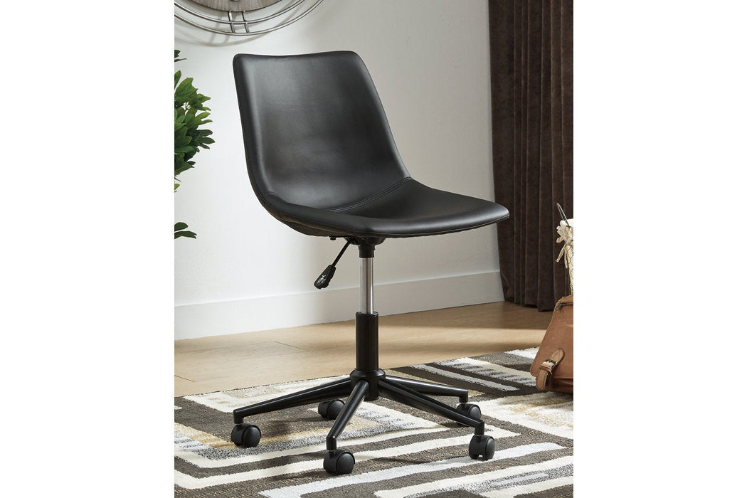 Office Chair Program Black Home Office Desk Chair - H200-09 - Gate Furniture