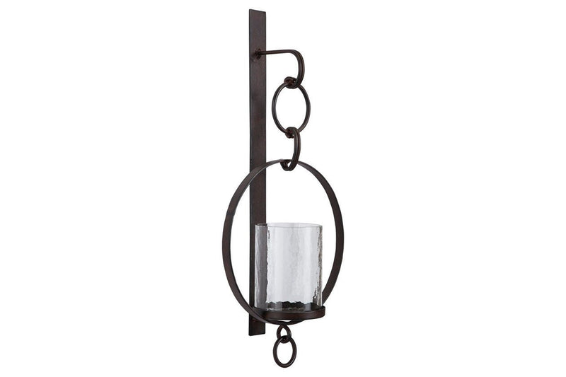 Ogaleesha Brown Wall Sconce - Gate FurnitureSconce