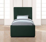Oliver Boucle Fabric Twin Bed (3 Boxes) Green - Gate FurnitureTwin Bed