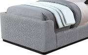 Oliver Boucle Fabric Twin Bed (3 Boxes) Grey - Gate FurnitureTwin Bed