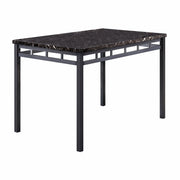 Olney Black/Dark Brown 5 - Piece Dining Set - Gate FurnitureDining Room Set