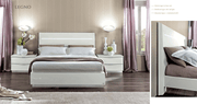 Onda Legno White Bed With Led Lights Queen - Gate FurnitureQueen Bed