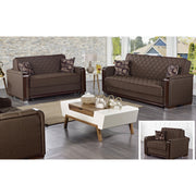 Oregon 89 in. Convertible Sleeper Sofa in Brown with Storage - Gate FurnitureSleeper Sofa