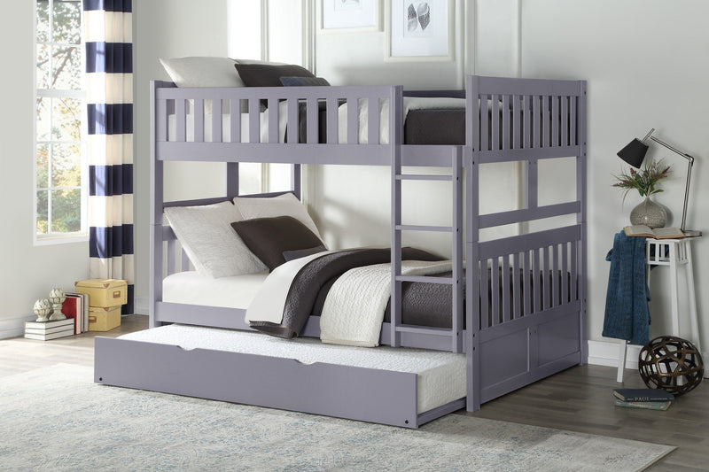 Orion Gray Full/Full Bunk Bed | B2063 - Gate FurnitureBunk Bed