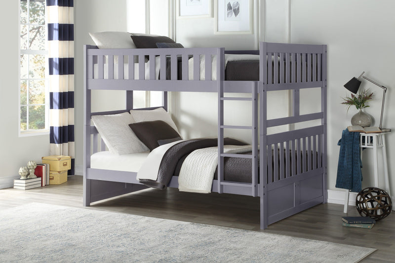 Orion Gray Full/Full Bunk Bed | B2063 - Gate FurnitureBunk Bed