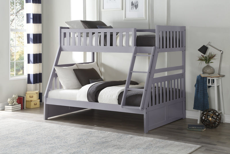 Orion Gray Twin/Full Bunk Bed | B2063 - Gate FurnitureBunk Bed