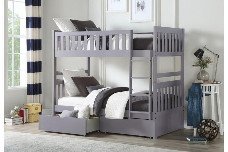 Orion Gray Twin/Twin Bunk Bed | B2063 - Gate FurnitureBunk Bed
