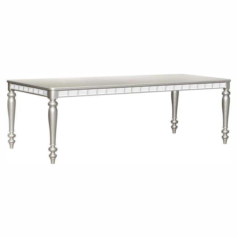 Orsina Silver Mirrored Extendable Dining Table - Gate FurnitureDining Table