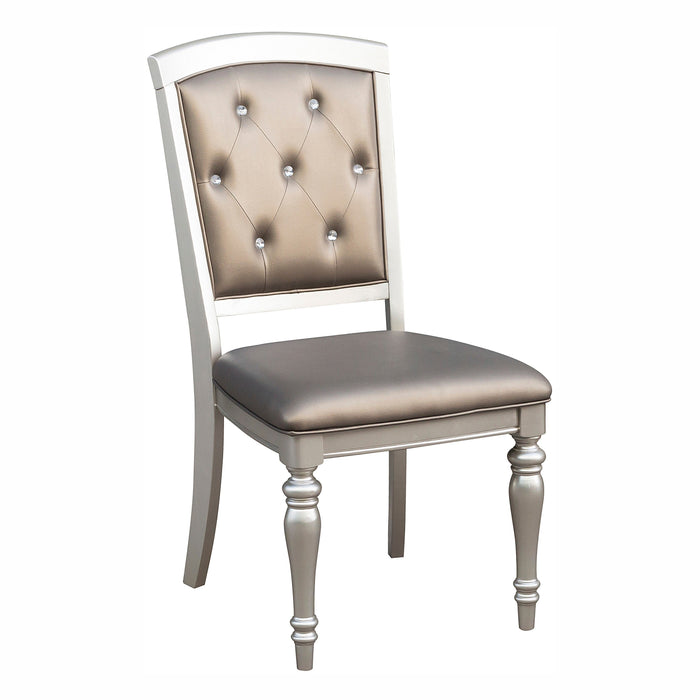 Orsina Silver Side Chair, Set of 2 - 5477S - Gate Furniture