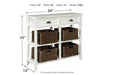 Oslember White Sofa/Console Table - A4000139 - Gate Furniture