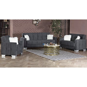Ottawa 65 in. Convertible Sleeper Loveseat in Grey with Storage - Gate FurnitureLoveseat