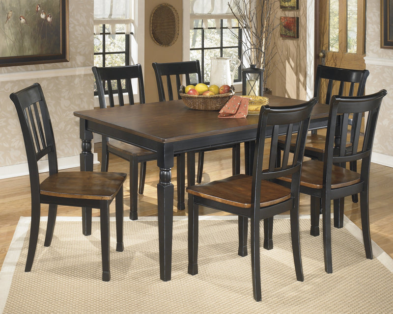 Owingsville Black - Brown Dining Room Set - Gate FurnitureDining Room Set