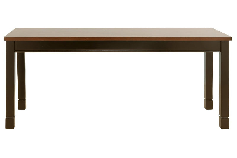 Owingsville Black/Brown Dining Bench - Gate FurnitureAccent Bench