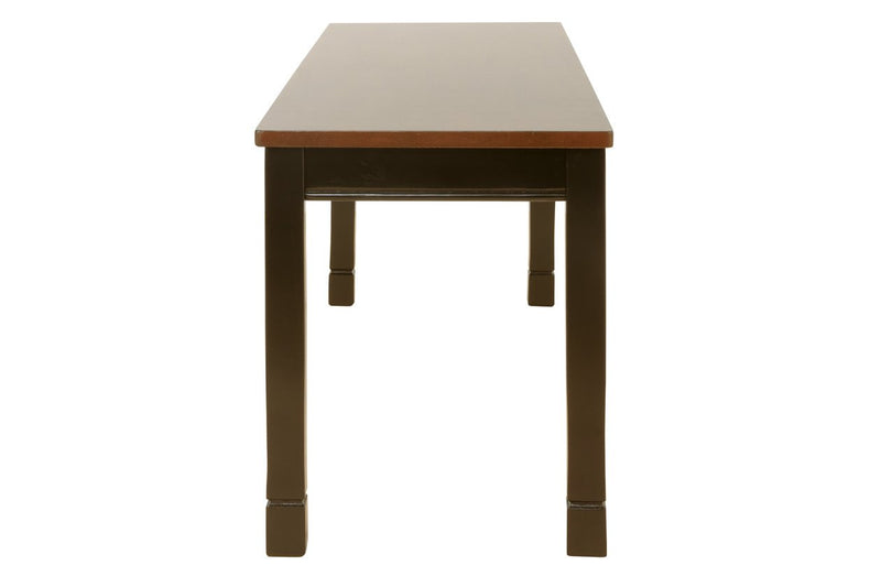 Owingsville Black/Brown Dining Bench - Gate FurnitureAccent Bench