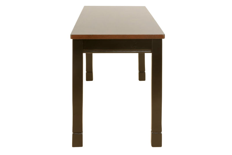 Owingsville Black/Brown Dining Bench - Gate FurnitureAccent Bench