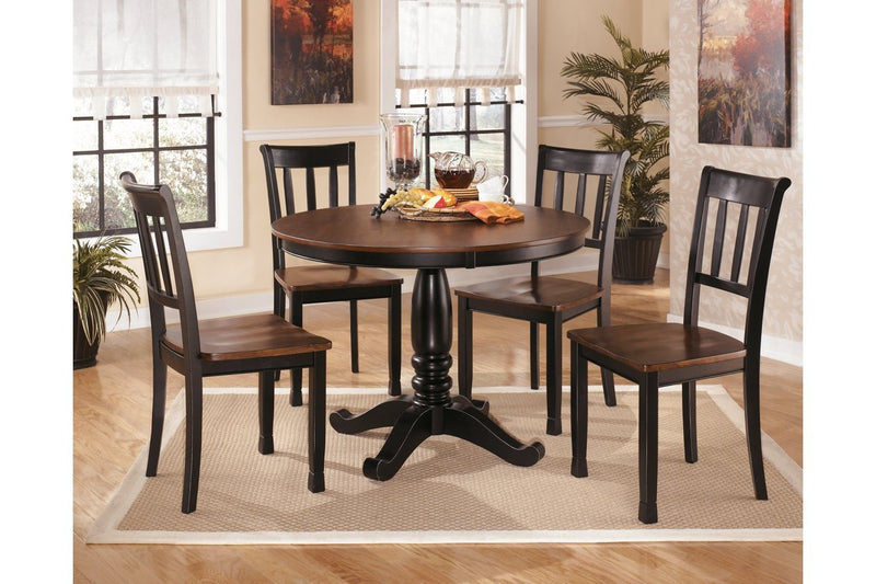 Owingsville Black/Brown Dining Chair (Set of 2) - Gate FurnitureDining Chair