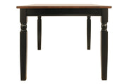 Owingsville Black/Brown Dining Table - Gate FurnitureDining Table