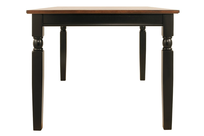 Owingsville Black/Brown Dining Table - Gate FurnitureDining Table