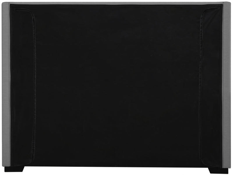 Oxford Linen Textured King Bed (3 Boxes) Grey - Gate FurnitureKing Bed