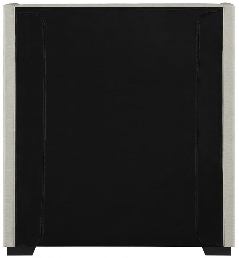 Oxford Linen Textured Twin Bed (3 Boxes) Beige - Gate FurnitureTwin Bed