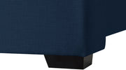 Oxford Linen Textured Twin Bed (3 Boxes) Blue - Gate FurnitureTwin Bed